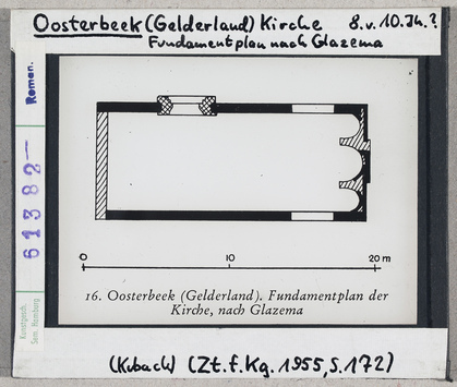 Vorschaubild Oosterbeek (Gelderland): Kirche, Fundamentplan nach Glazema 